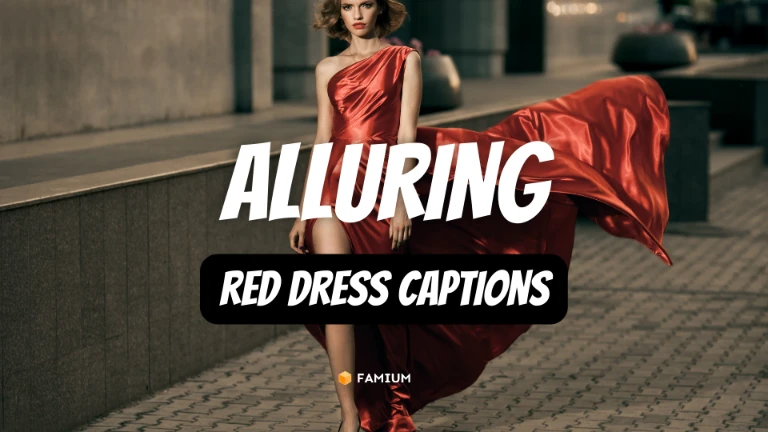 Alluring Red Dress Captions for Instagram